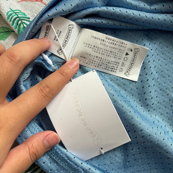 Chrome Hearts Stadium Mesh Short Sleeve Blue Jersey - Picture 6 of 6